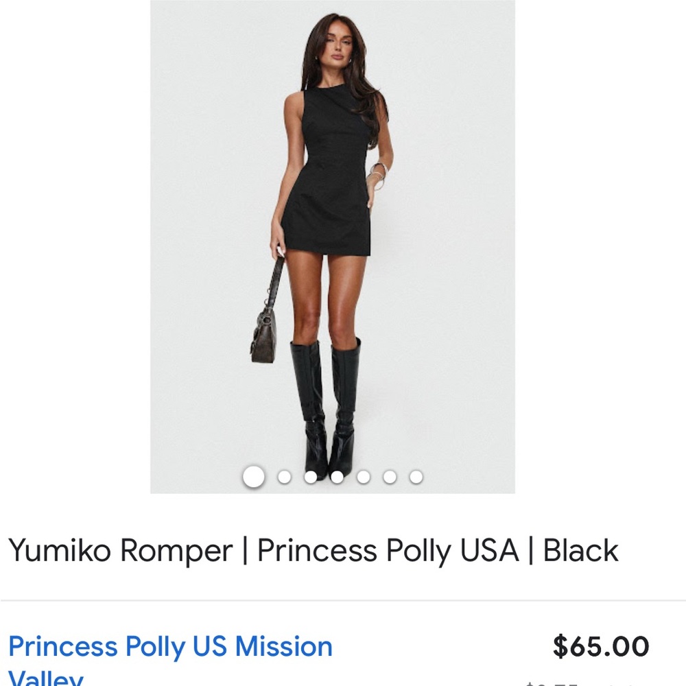 Princess Polly Yumiko Romper size 8